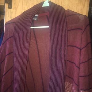 big comfy cardigan with fringe on the bottom